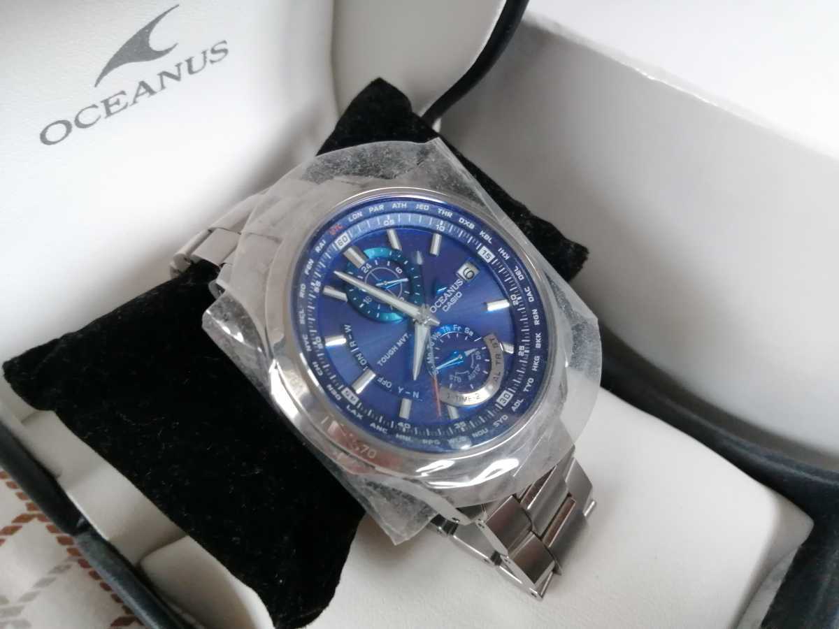 カシオ オシアナス t1000 ブルー 未使用 【公式通販】