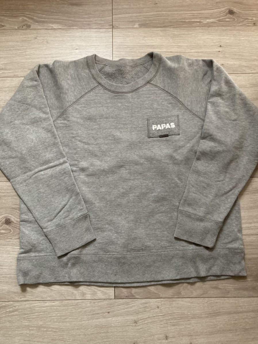 パパス 麻 ジャケット グレー系 S