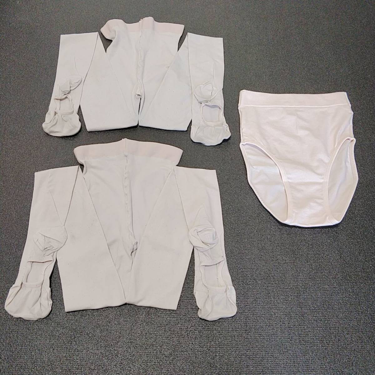 ショーツ+タイツ2枚 Lサイズ チャコット バレエ 新体操 衣装 レオタードのインナー(Chacott Sylvia ボディファンデーション)④_1