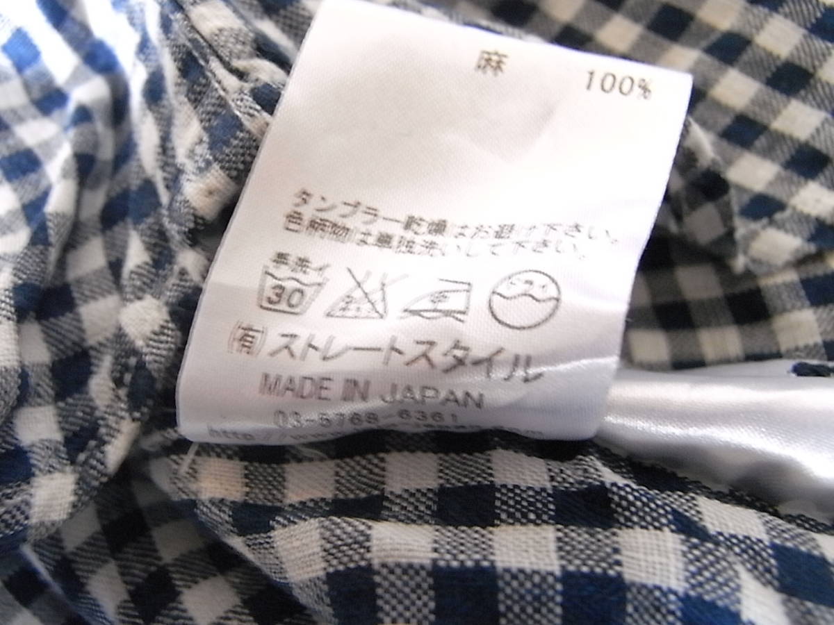 LOLO ニュースタンダード (ロロ) ロロ 半袖シャツ リネン半袖シャツ