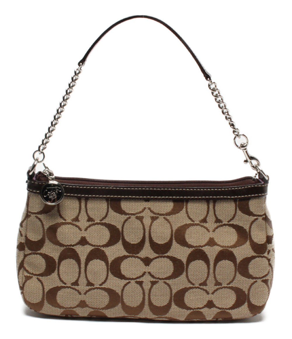 COACH コーチ シグネチャー F44612 ハンドバッグ チェーン 