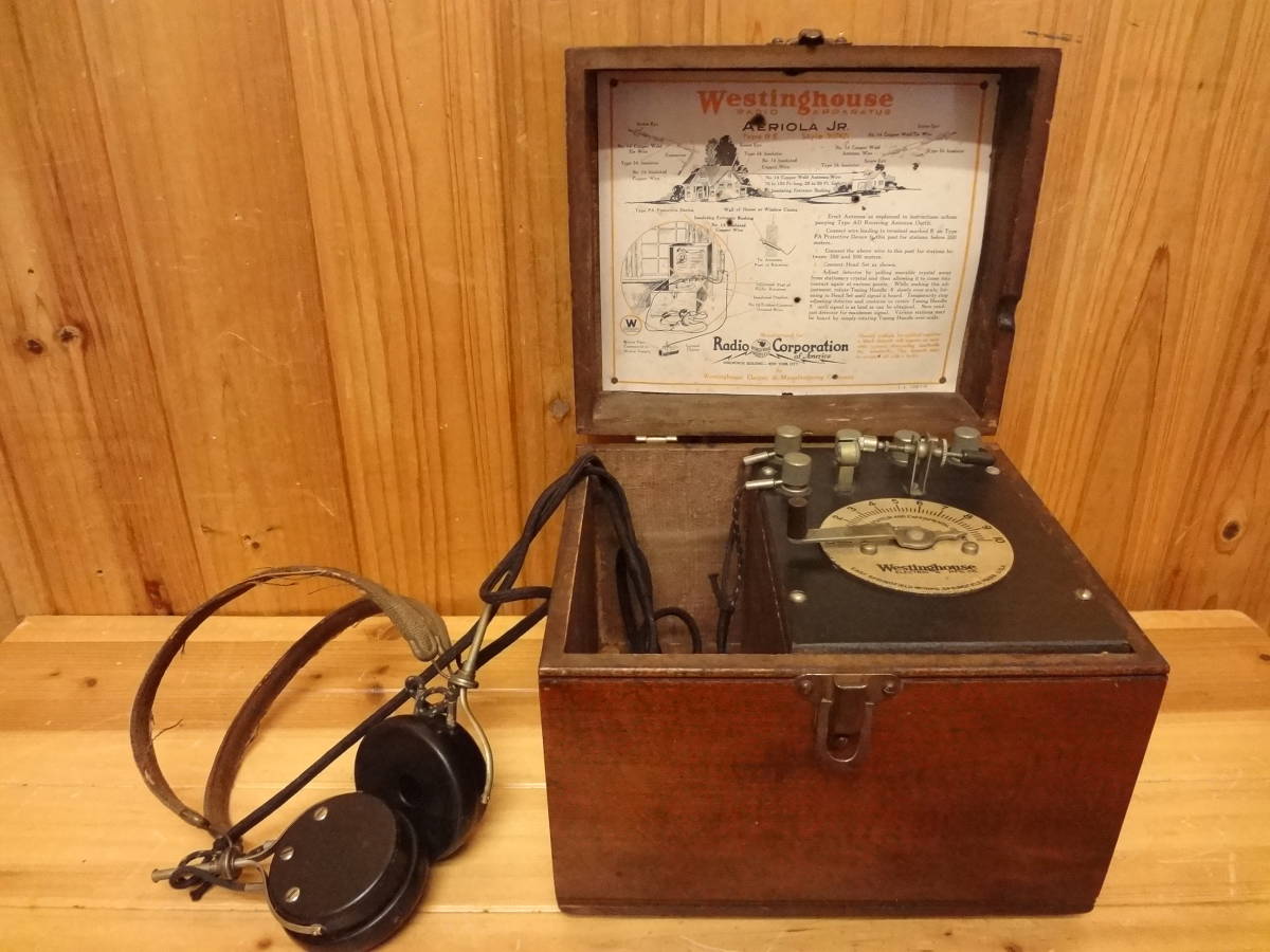 Aeriola Westinghouse Radio Jr. RCA Crystal - Receiver Jr Co. Type 