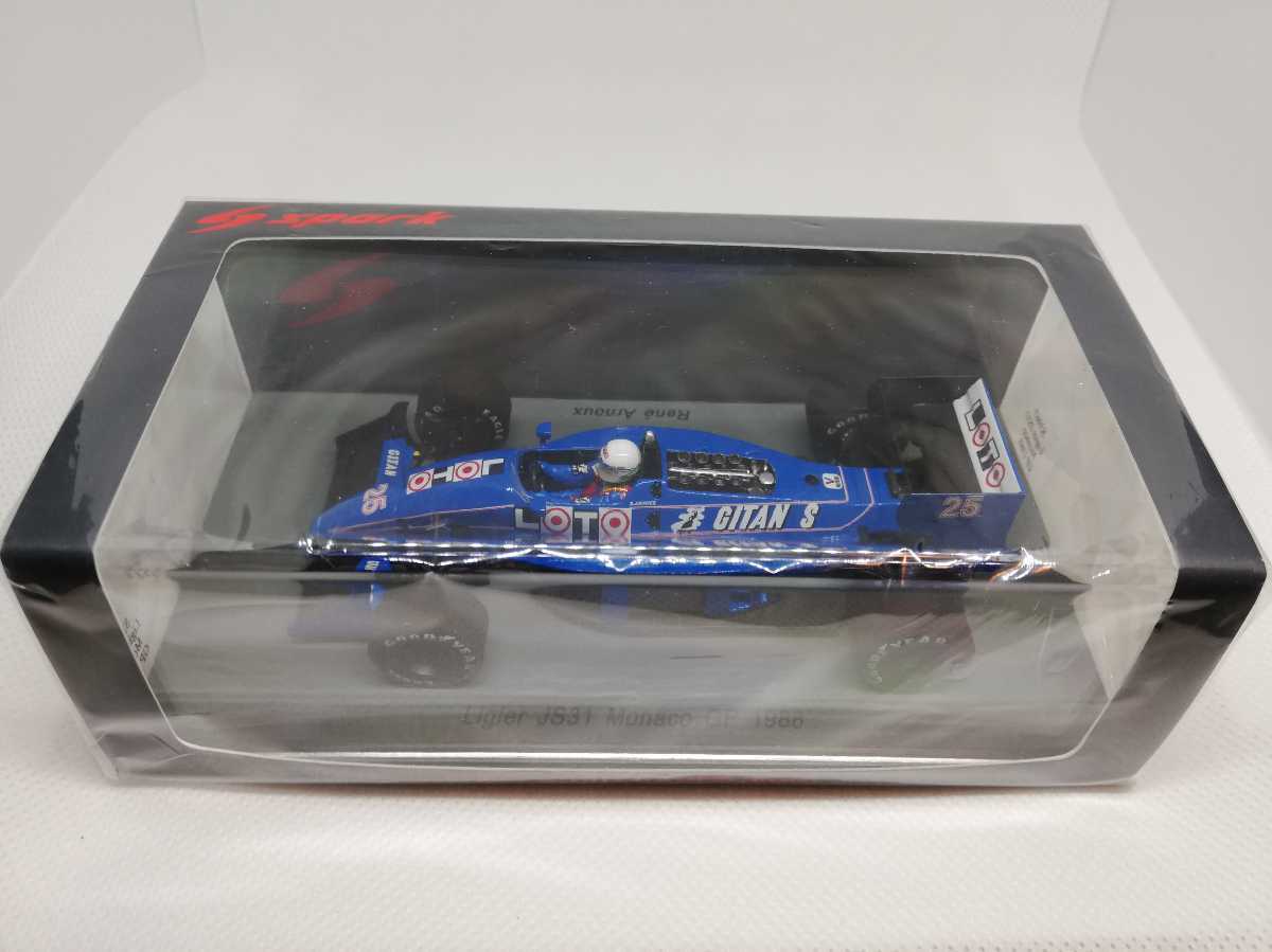 リジェ JS31 ルネ アルヌー モナコGP 1988 スパーク 1/43