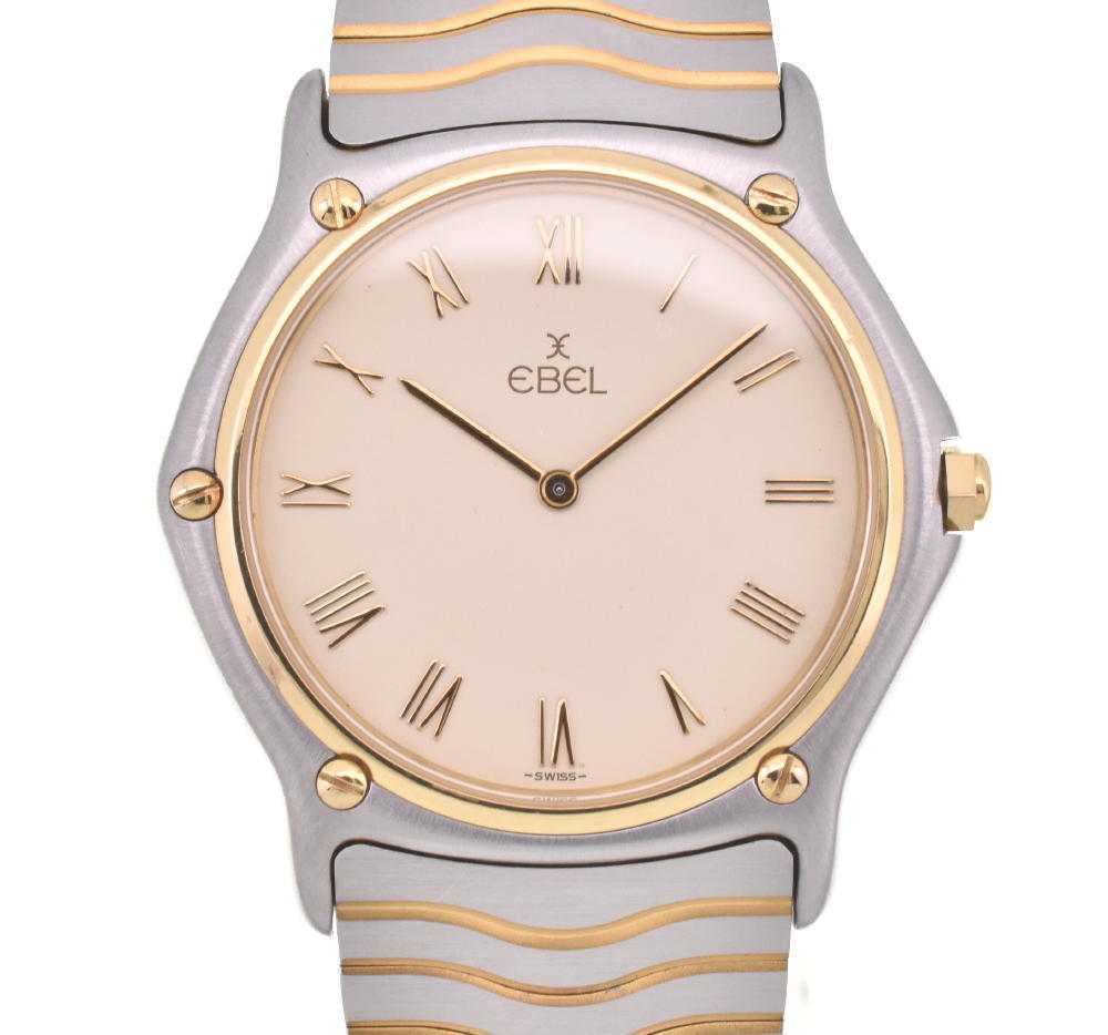 美品 Ebel エベル クラッシック ウェーブ K18 ベゼル クォーツ メンズ P エベル 売買されたオークション情報 ヤフオク の商品情報をアーカイブ公開 オークファン Aucfan Com