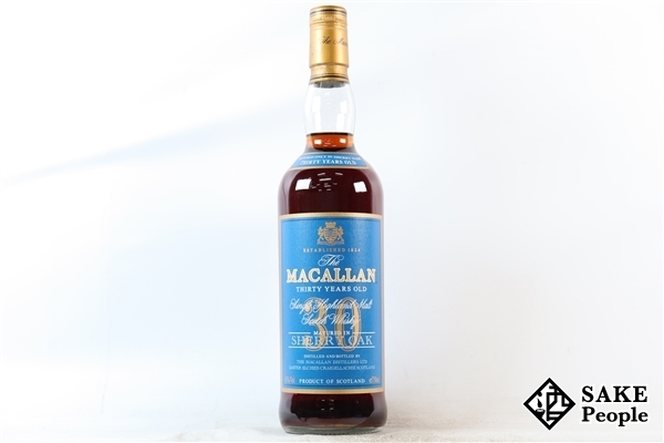 ◇注目! ザ・マッカラン 30年 シェリーオーク ブルーラベル 700ml 43