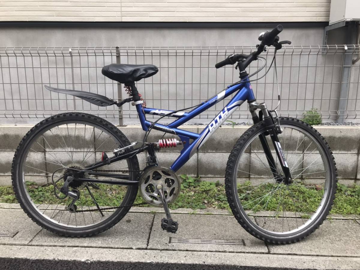  ホダカ ATH マウンテンバイク ルック車 ブルー 18段変速 26型(26インチ～)｜売買されたオークション情報、yahooの商品情報をアーカイブ公開 - オークファン 26インチ～