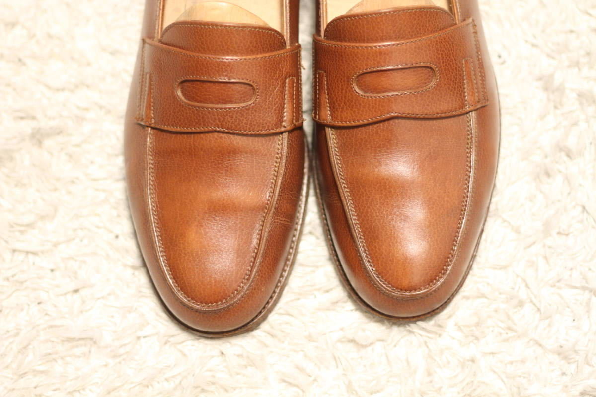エルメス期】John Lobb PARIS ローファー LOPEZ グレインレザー 6.5EE