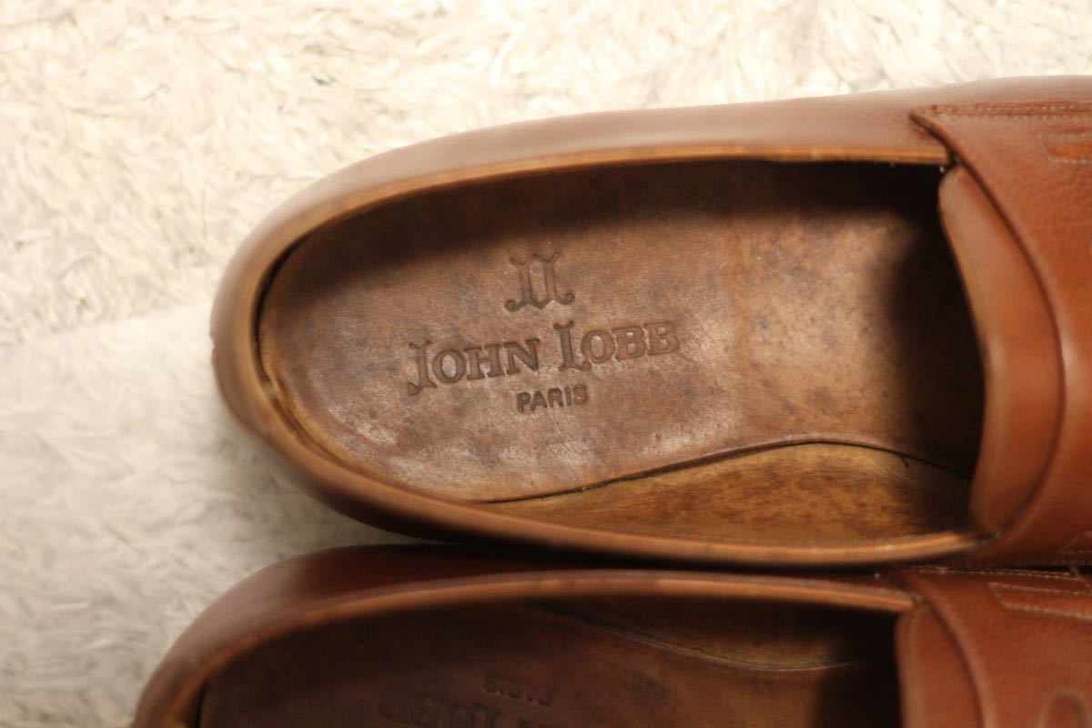 エルメス期】John Lobb PARIS ローファー LOPEZ グレインレザー 6.5EE