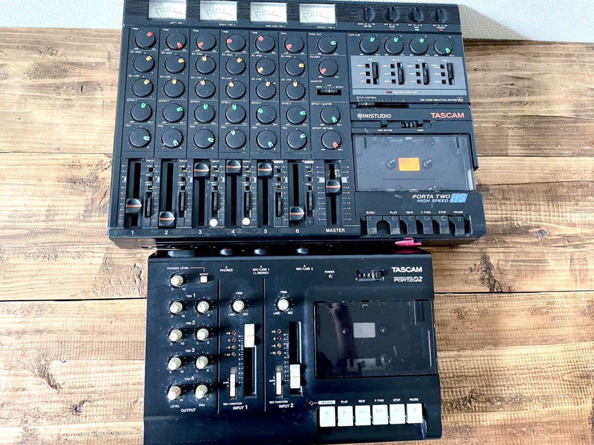 Porta Tascam Cassette Recorder Two TASCAM Multitrack Track PORTA