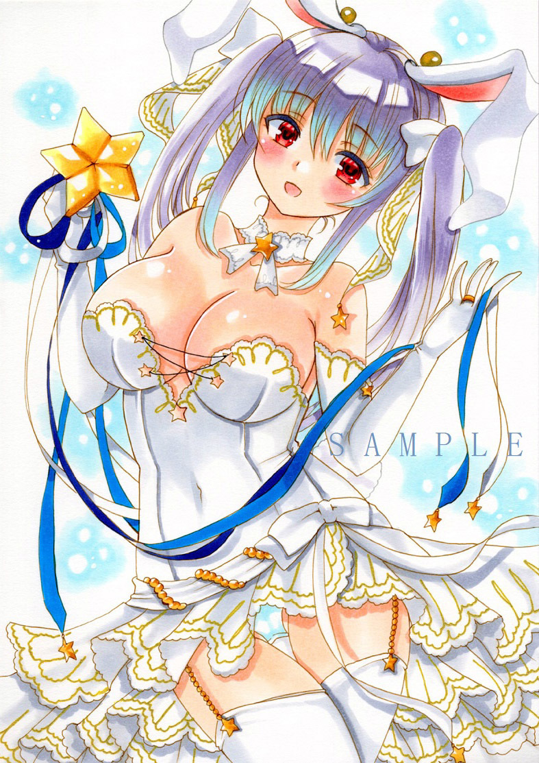 手描きイラスト◇鈴仙・優曇華院・イナバ【七夕ウェディング】◇A4