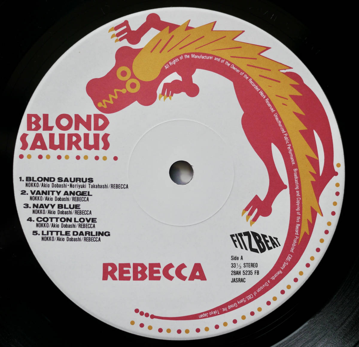 REBECCA レベッカ LP レコード blond saurus BLOND SAURUS⁄REBECCA