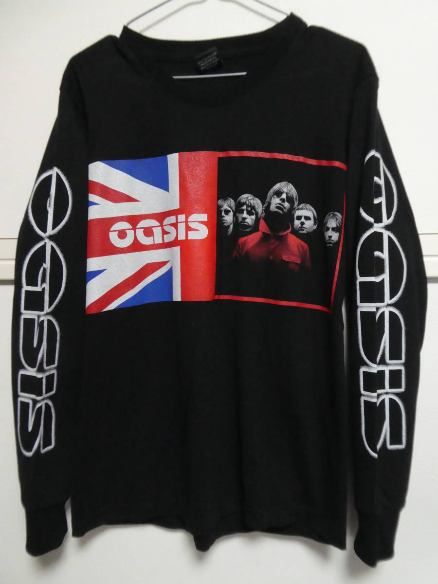 【正規品，品質保証】 00s デッドストック OASIS ビンテージバンドTシャツ ロングT 袖プリ M オアシスブラーレディオヘッド ヴィンテージ(Tシャツ)｜売買されたオークション情報、yahooの商品情報をアーカイブ公開 - Tシャツ