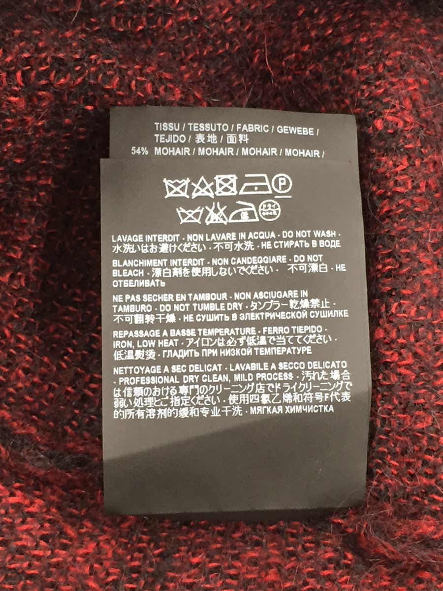 SAINT LAURENT◇セーター(薄手)/L/-/レッド/赤/ブラック/黒 old