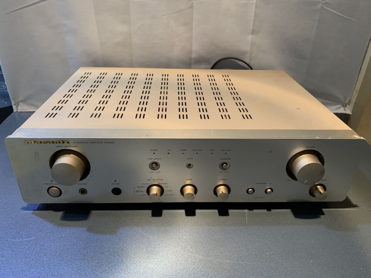 動作確認済】Marantz プリメインアンプ PM4200 ブラック 動作確認済
