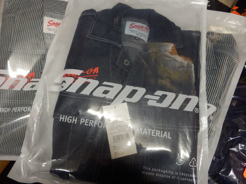 Snap-on スナップオン つなぎ ツナギ 長袖 デニム カバーオール オール刺繍 ヴィンテージロゴ 旧ロゴ 新品 サイズ4L 最高級