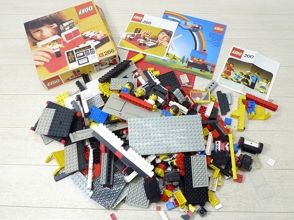 ▲801542*7▲1970年代C266 200など古いLEGO/レゴ1350g・昭和レトロ知育玩具ヴィンテージ