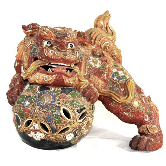 伊万里 十錦手 火鉢 古道具 陶器 水鉢 睡蓮鉢 時代物唐物 金彩色絵 紋