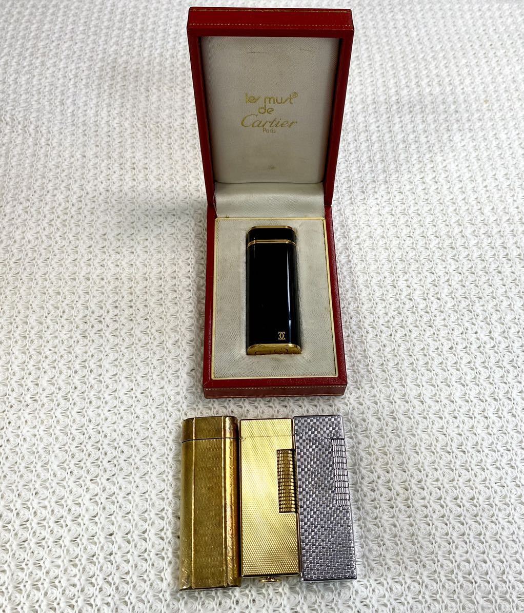 Cartier ガスライター2本ダンヒル ダンヒルライター dunhill ガス