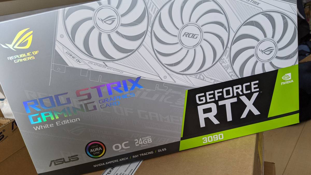 ASUS ROG STRIX RTX3090 O24G GAMING WHITH