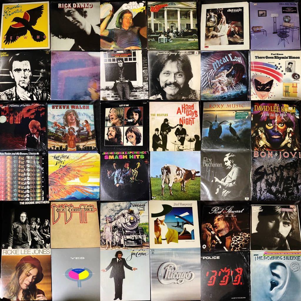 【国内盤+輸入盤!】JAPANESE PRESS&IMPORT PRESS ROCK&POPS ALL名盤洋楽LP57枚1箱まとめセット/THE BEATLES，PINK FLOYD，JIMI HENDRIX他