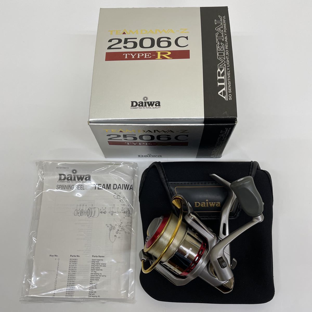 フィッシング 美品 ダイワ TD-Z 2506C タイプR+ スプール DAIWA TYPE R