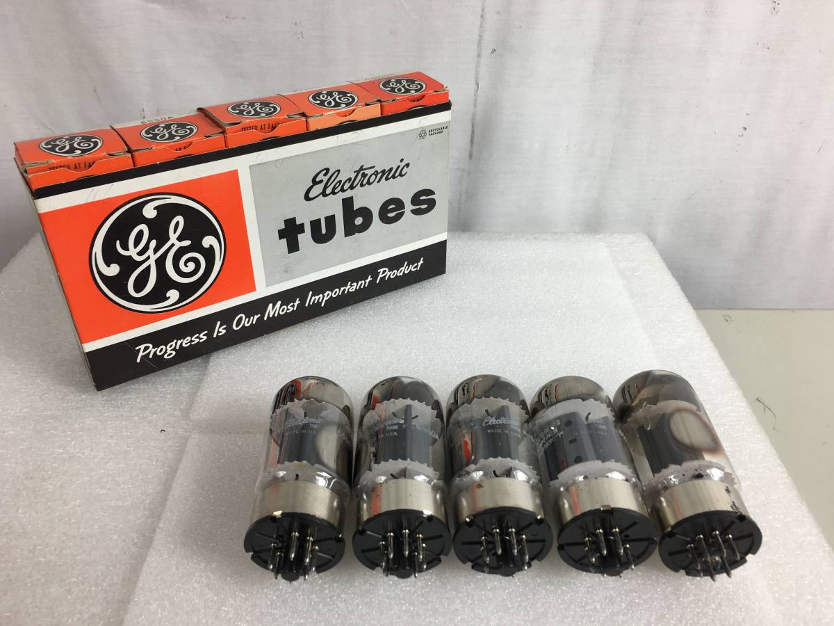 USA General Electric GE 6550真空管5本セット ◇◇General Electric 6550A 真空管 5本セット 1本おまけ付き GE ◇◇