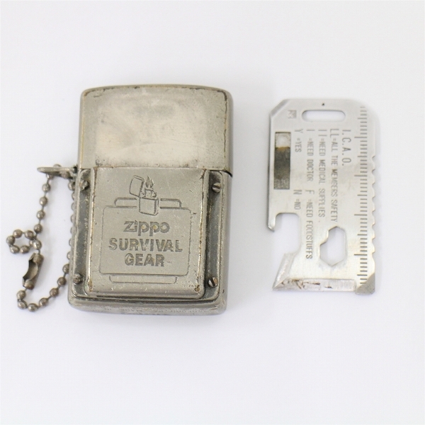 ZIPPO 希少ビンテージ サバイバルギア ボトムイタリック アウトドア 2084371389.jpg?1699513727