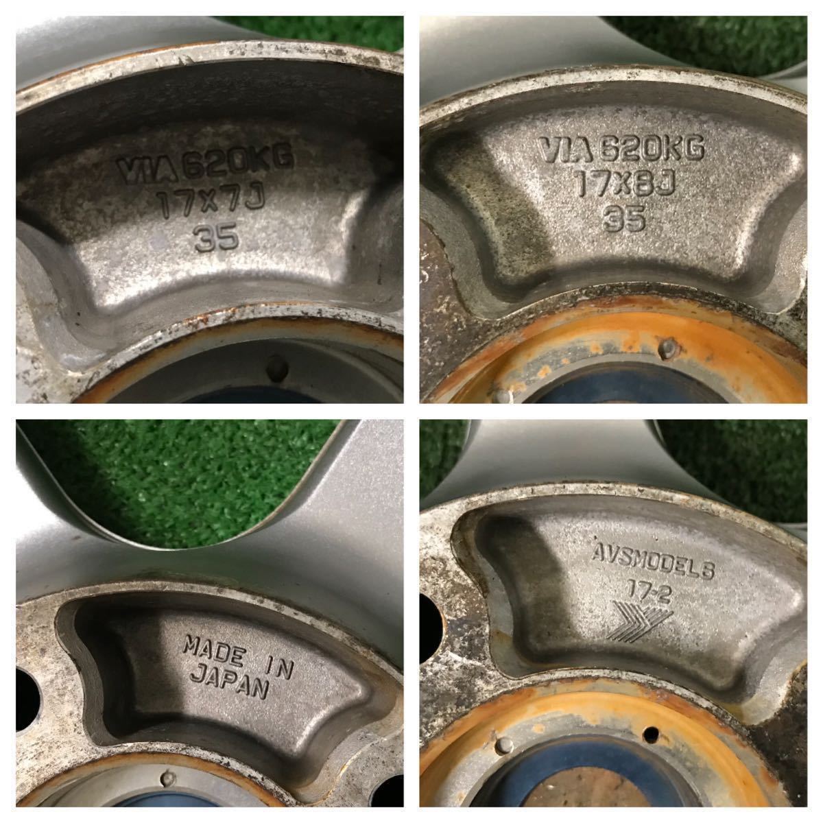 ★AVS MODEL 6 ヨコハマ製 17インチ 17×7J +35 17×8J +35 114.3 4穴 ハブ径:約73 4本 中古アルミ 日本製 ガリ傷、擦り傷あり★送料無料 AVS Yokohama | - Yahoo!オークション -avs(17インチ)の中古品・新品・未