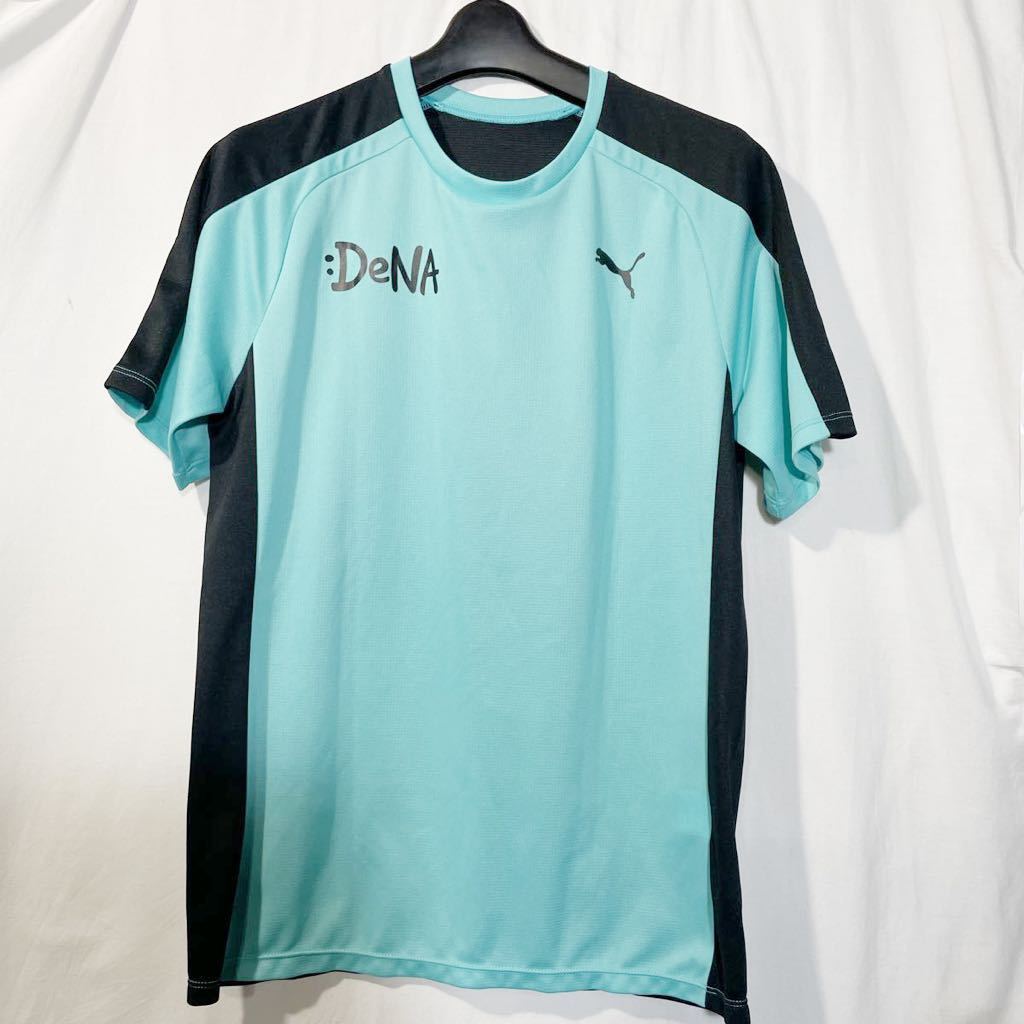 Dena サッカー部 支給 着用 プーマ Puma 水 ブルー サッカー ユニフォーム Mサイズ 実使用 サイン入りウエア 売買されたオークション情報 Yahooの商品情報をアーカイブ公開 オークファン Aucfan Com