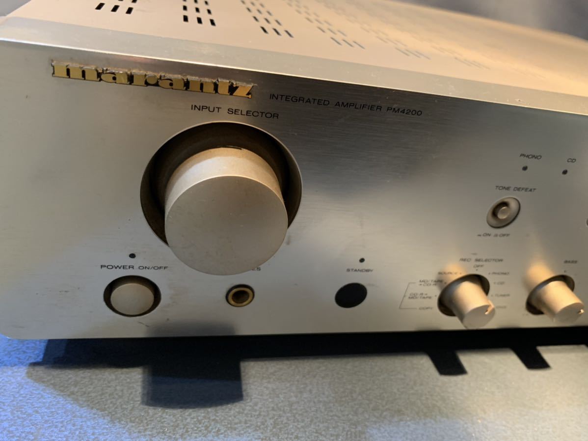 動作品 marantz マランツ プリメインアンプ PM-4200 オーディオアンプ