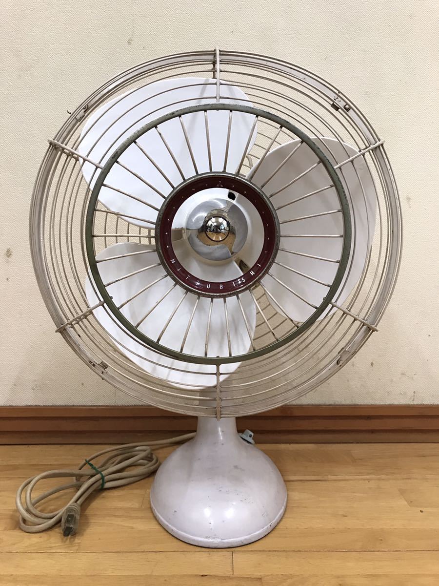 動作確認済み MITSUBISHI 三菱電機 お座敷扇風機 R30-T2 現状品 昭和