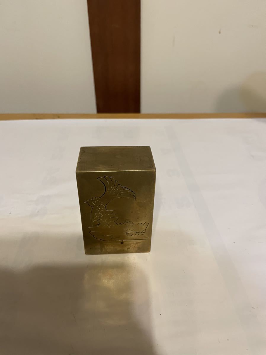 置物 文房具 文鎮 工芸品 装飾品 銅器 銅製 書道具 美術品 茶寵 : 書道