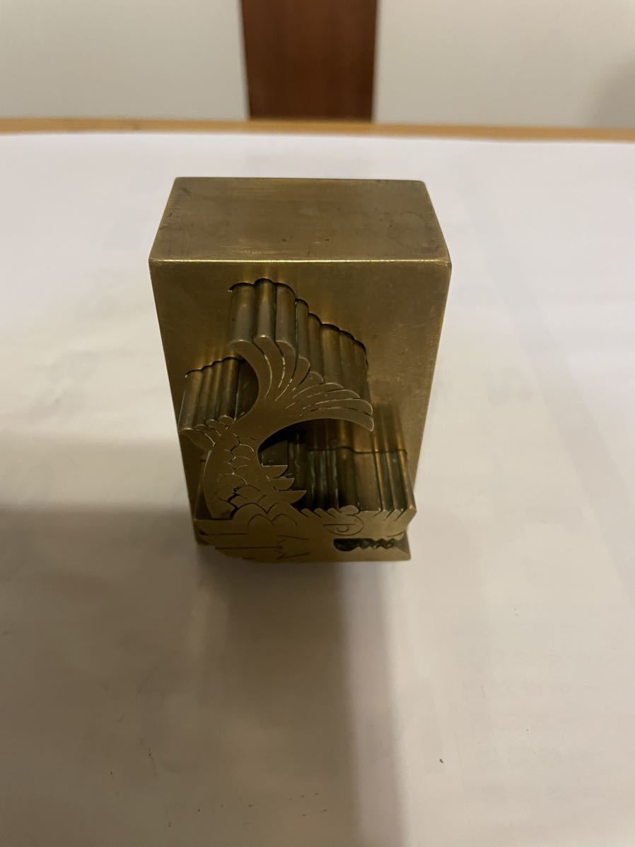 置物 文房具 文鎮 工芸品 装飾品 銅器 銅製 書道具 美術品 茶寵 : 書道