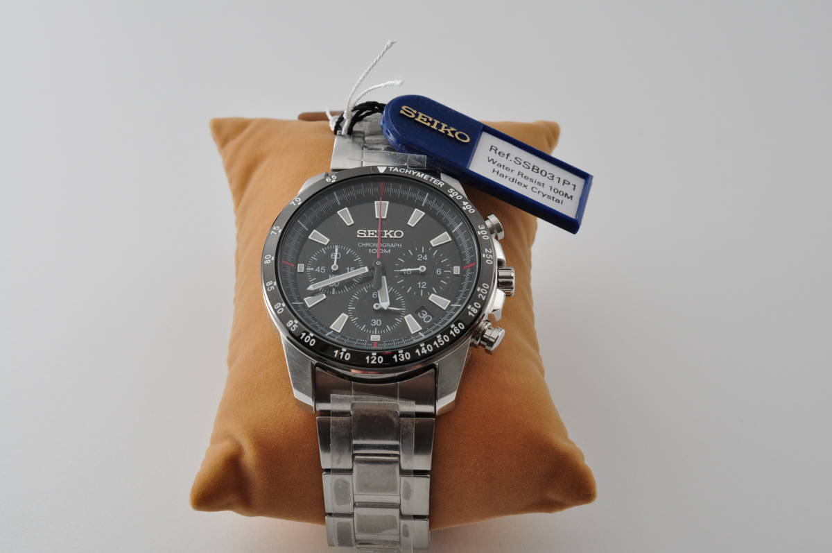 SEIKO SSB031PC 腕時計 クロノグラフ 海外モデル メンズ 0630-4 