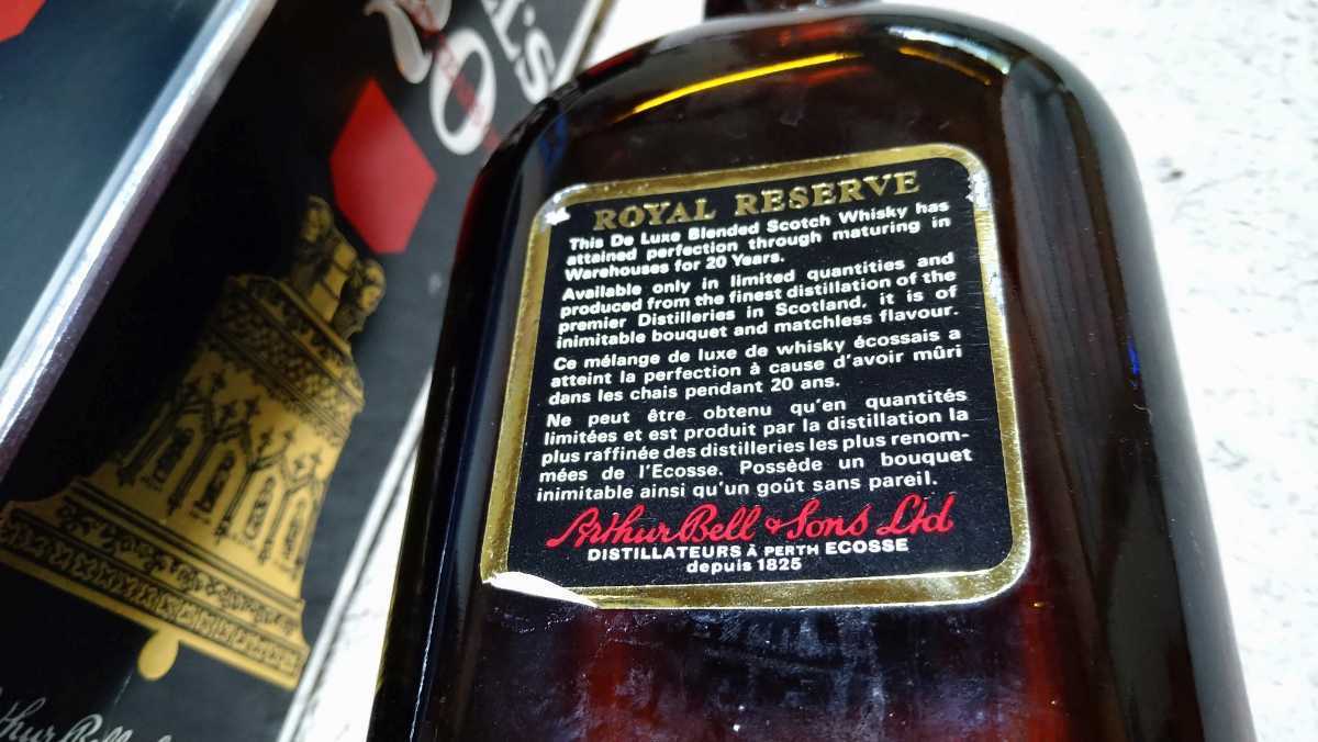 古酒 BELL'S ベルズ 20年 ロイヤルリザーブ スコッチウイスキー 40度 750ml
