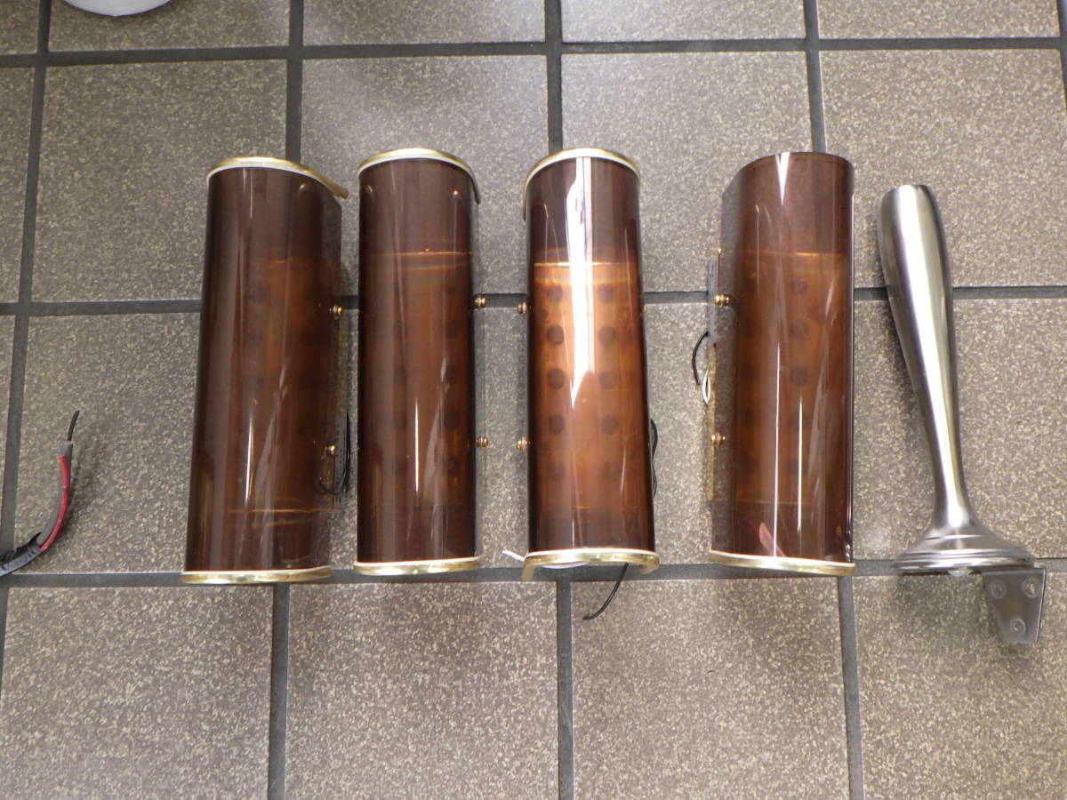 ダウンライト鈴蘭ガラス当時物観光バスデコトラシャンデリア