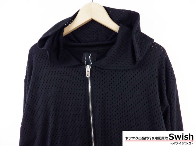 Rick Owens チャンピオン メッシュフルジップパーカー 黒 Rick Owens チャンピオン メッシュフルジップパーカー 黒