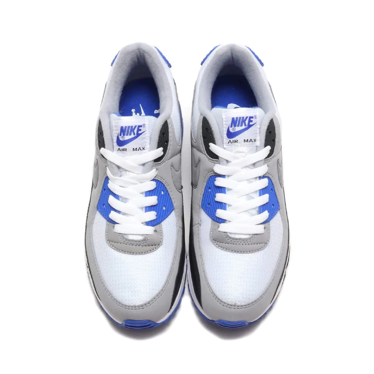 20年 NIKE AIR MAX 90 BLUE WHITE 白/青/灰/黒 US9 新品箱付 AIR MAX 1 