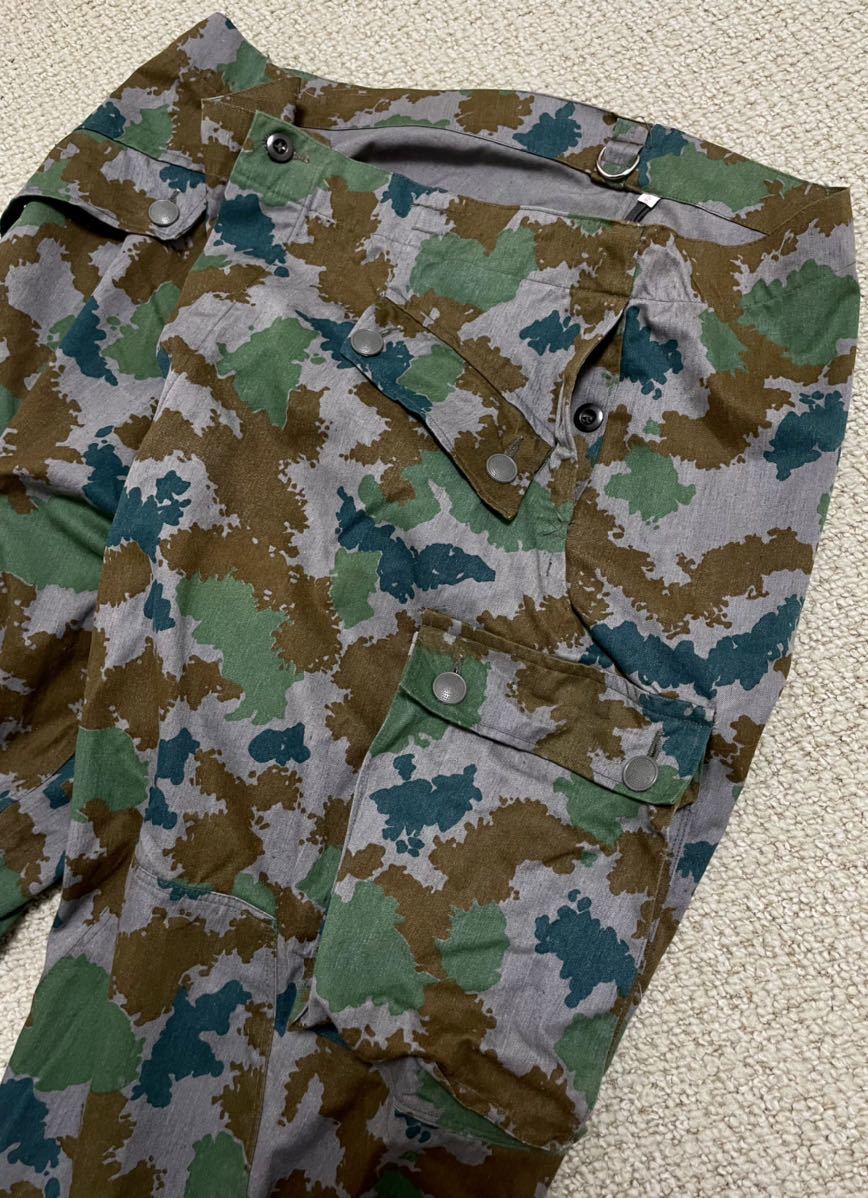 東ドイツ軍 降下猟兵 60's ブルメンターン迷彩 トラウザーズ / 希少