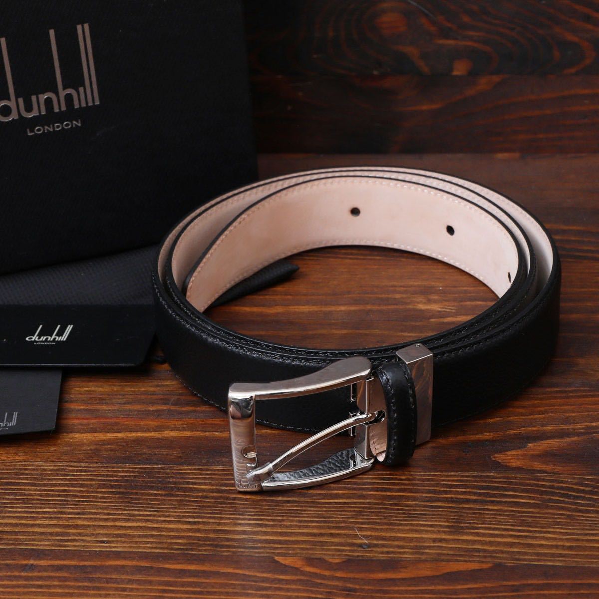 未使用 Dunhill ダンヒル ベルト ベルト メンズ 黒 ダンヒル