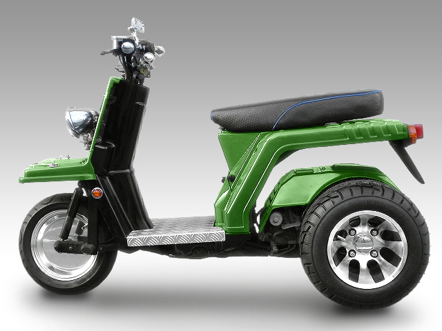 ホンダジャイロに10インチツートンアルミホイール バギータイヤ 10