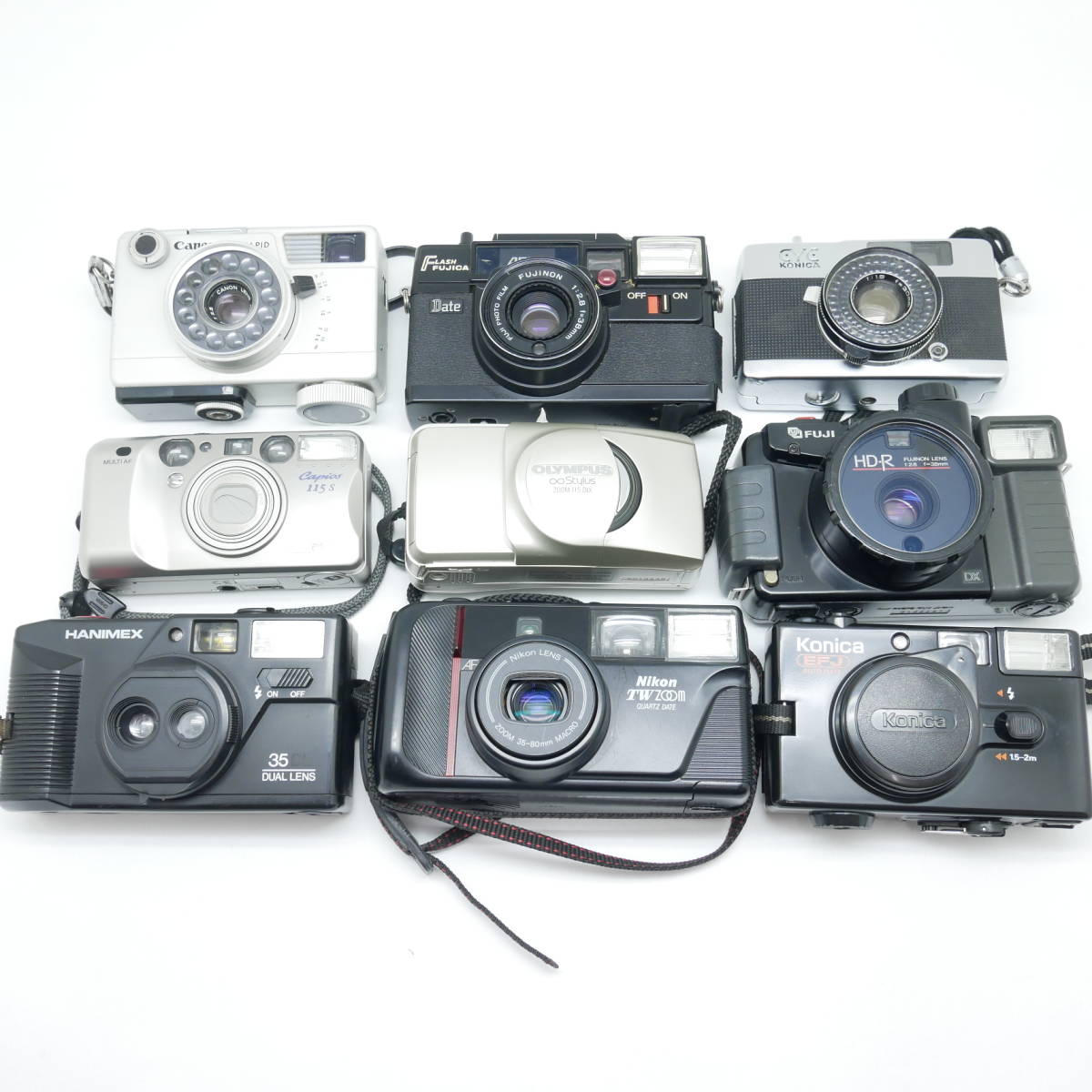 コンパクトフィルムカメラ　まとめ売り コンパクトフィルムカメラ 9台まとめ売り 【ジャンク】 ジャンク