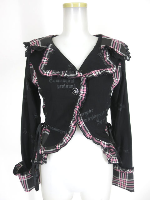 h.NAOTO H.jelly ブラック燕尾風ジャケット H.jelly チェック切替燕尾ジャケット / h.NAOTO エイチナオト エイチ