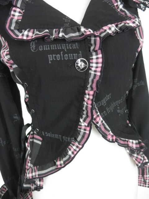 h.NAOTO H.jelly ブラック燕尾風ジャケット H.jelly チェック切替燕尾ジャケット / h.NAOTO エイチナオト エイチ