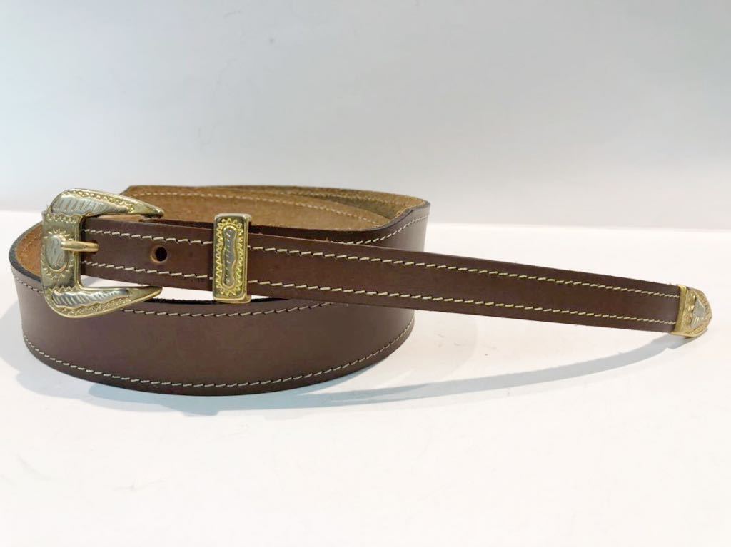 BW Belt ウエスタンベルト Narrow Western Buckle Button | ナローベルト x HTC セブンバイセブン - USA EBISU] ウエスタンナロー