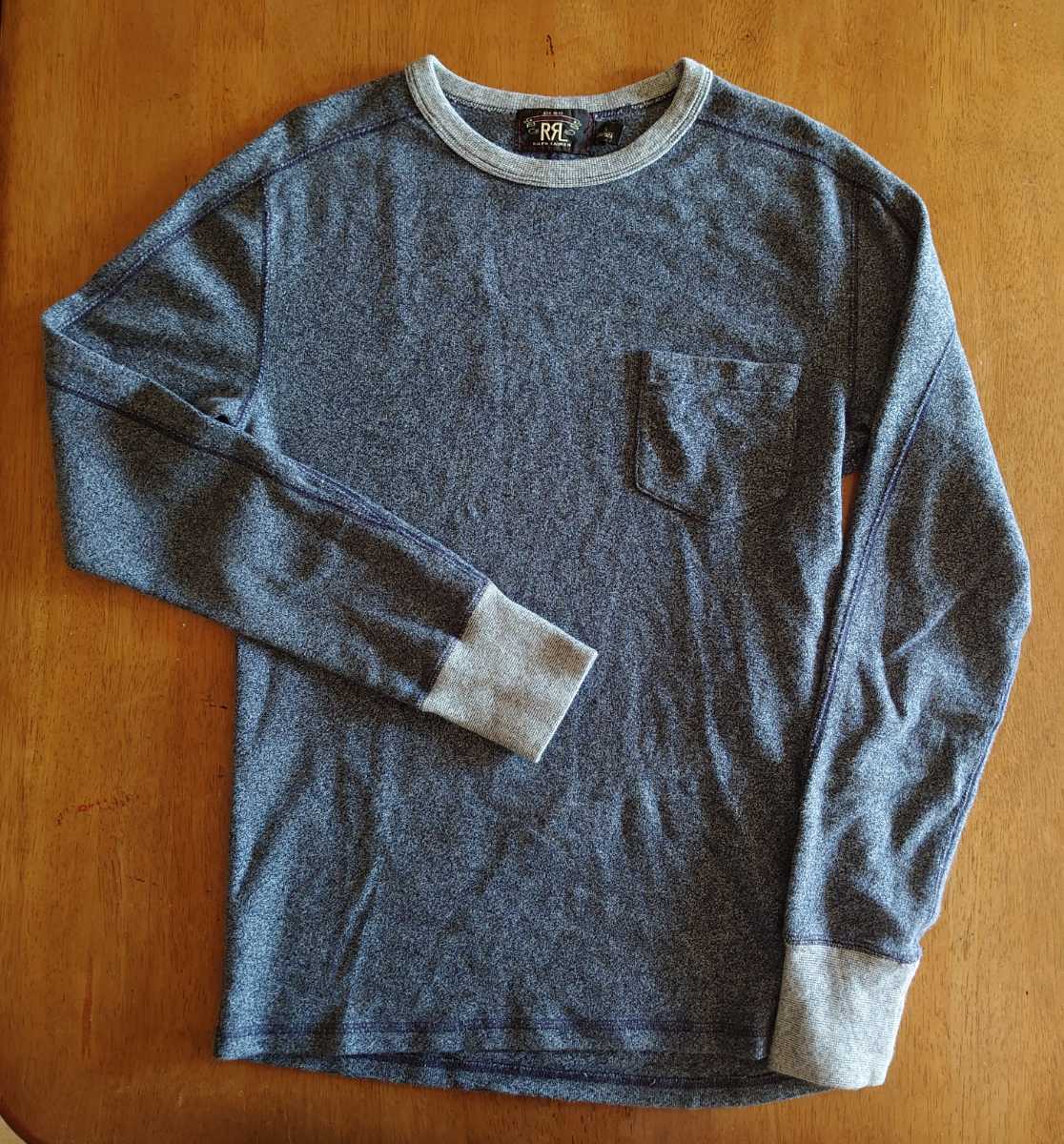 RRL DOUBLE RL 2TONE SOLT&PEPPER L/S TEE S ダブルアールエル 2トーン ロングスリーブ Ｔシャツ