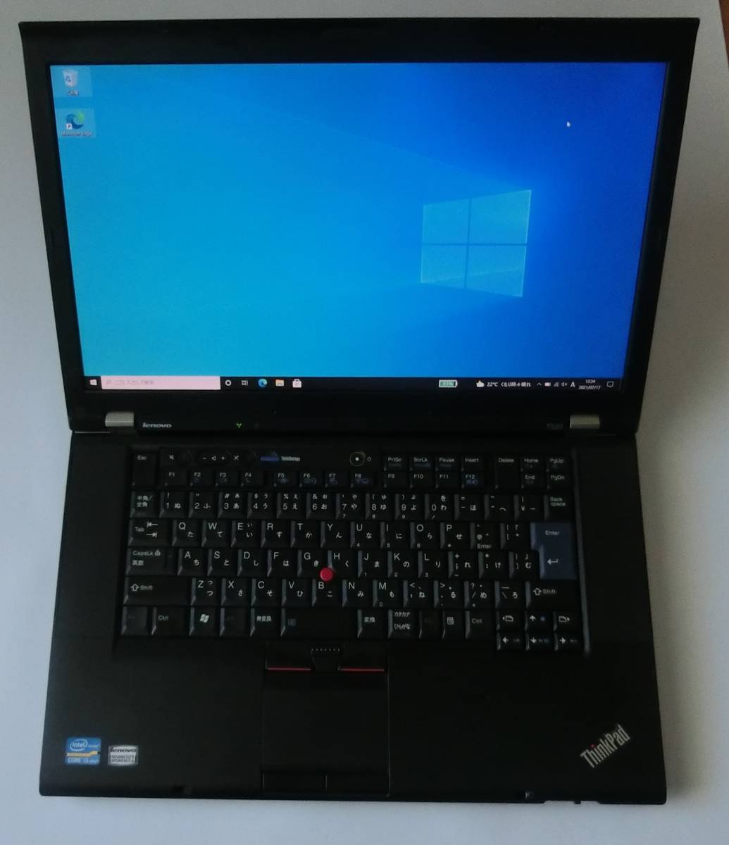 Lenovo製、15.6 インチモニタ／Core i5／メモリ　10GB／SSD　500GB／スーパーマルチドライブ／有線・無線あり／送料無料
