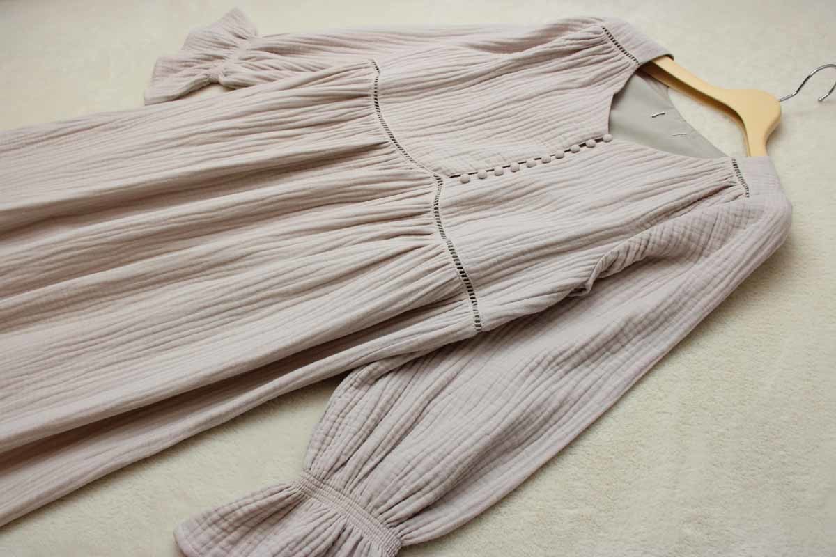 7 714 ダブルガーゼティアードワンピース ベージュｍ 定価 13 0 Mサイズ 売買されたオークション情報 Yahooの商品情報をアーカイブ公開 オークファン Aucfan Com