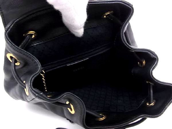1円 □美品□ GUCCI グッチ バンブー 003 2058 0030 レザー 巾着型 G