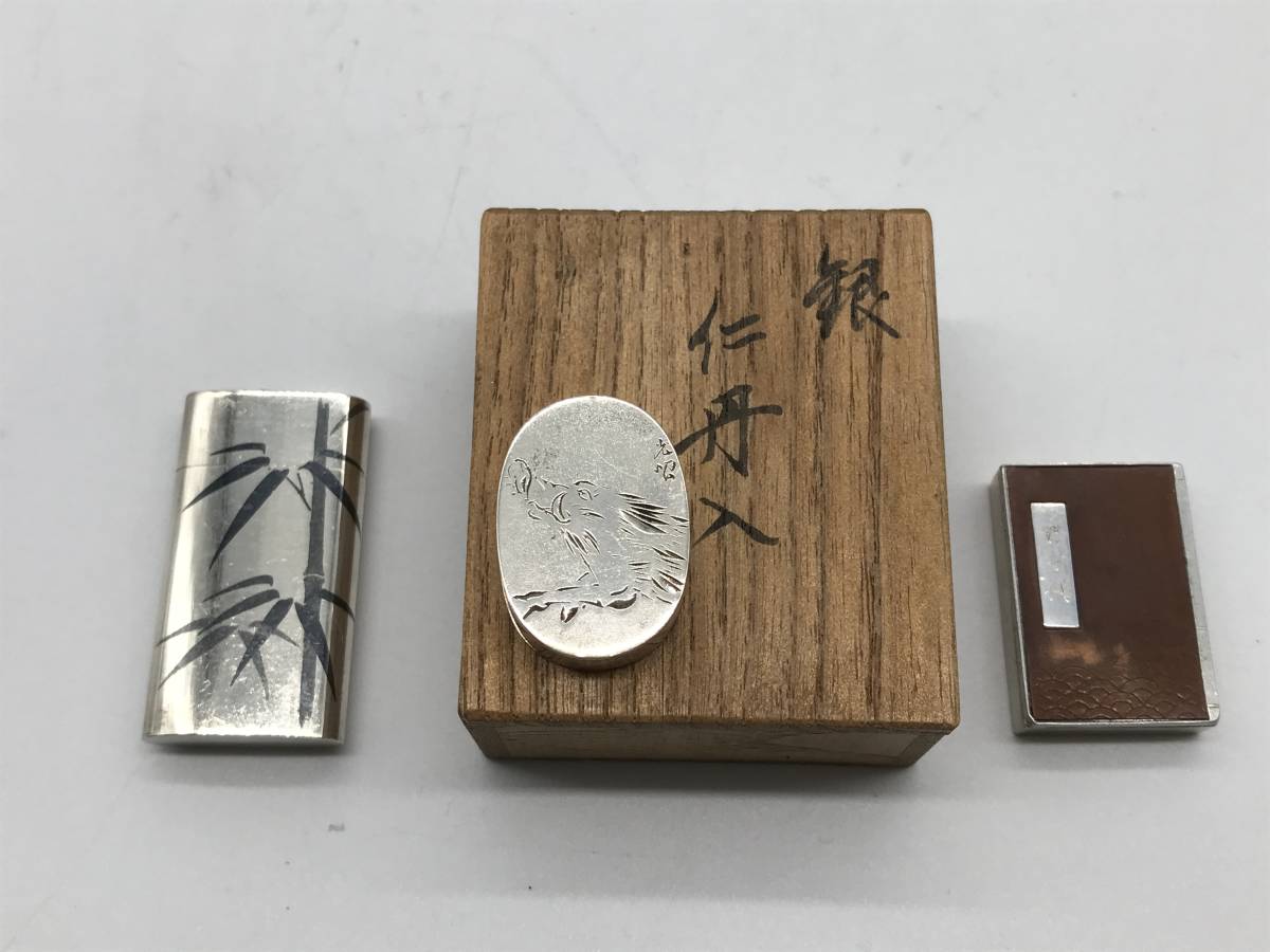 仁丹ケース 昭和レトロ SILVER 純銀製 ケース - ちゃんみー ジンタンの